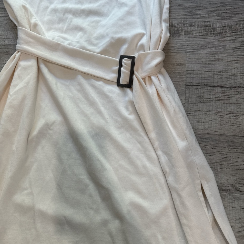 Women’s  sleeveles belted dress prologue white small - Picture 9 of 11
